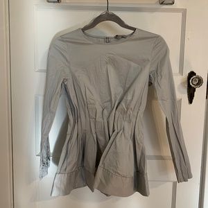 COS cinched waist blouse